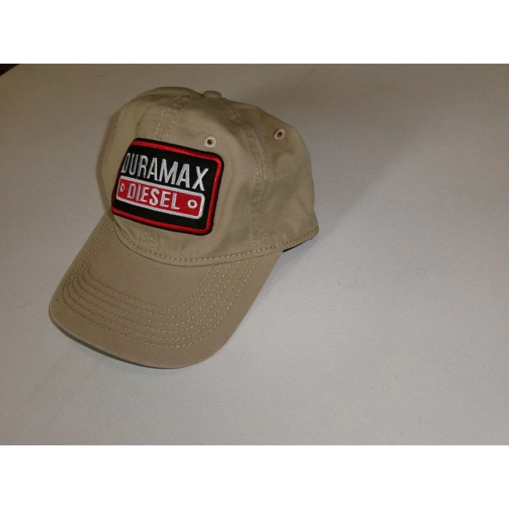 DURAMAX DIESEL KHAKI BEACH GOLF 00S Y2K  STRAPBACK  HAT CAP VINTAGE H3